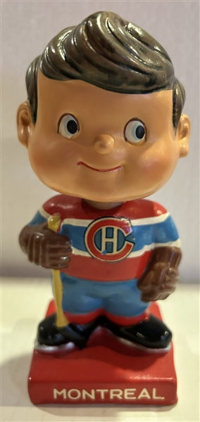 60s MONTREAL CANADIANS SQUARE BASE BOBBING HEAD