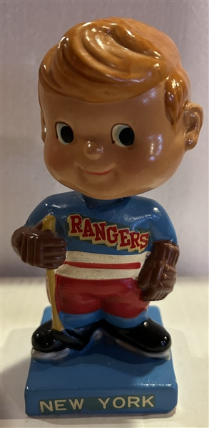 60s NEW YORK RANGERS SQUARE BASE BOBBING HEAD