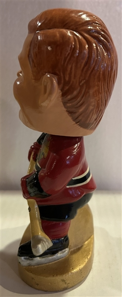 60s CHICAGO BLACK HAWKS REALISTIC FACE BOBBING HEAD