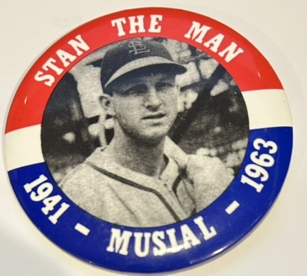 VINTAGE STAN MUSIAL ST. LOUIS CARDINALS  PIN