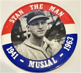 VINTAGE STAN MUSIAL "ST. LOUIS CARDINALS " PIN