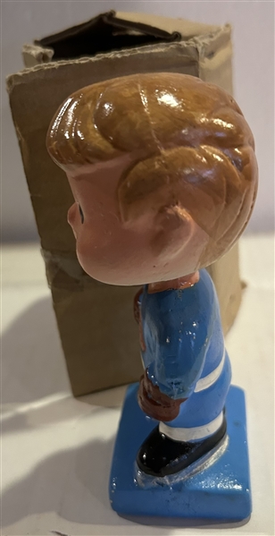 60s TORONTO MAPLE LEAFS mini ERROR BOBBING HEAD w/BOX
