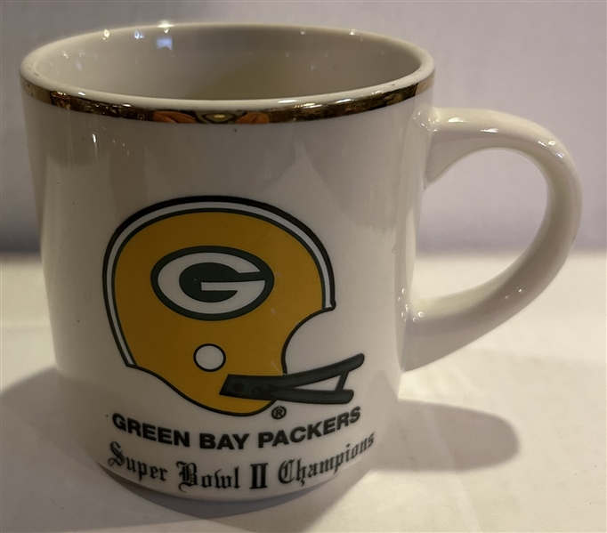 1968 GREEN BAY PACKERS SUPER BOWL II CHAMPIONS COFFEE MUG