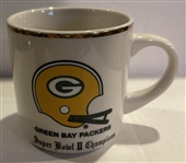 1968 GREEN BAY PACKERS "SUPER BOWL II CHAMPIONS" COFFEE MUG