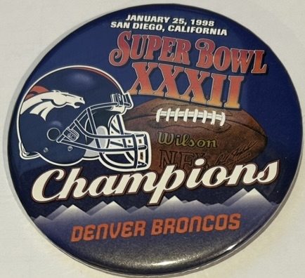 1998 DENVER BRONCOS SUPER BOWL XXXII CHAMPIONS PIN 