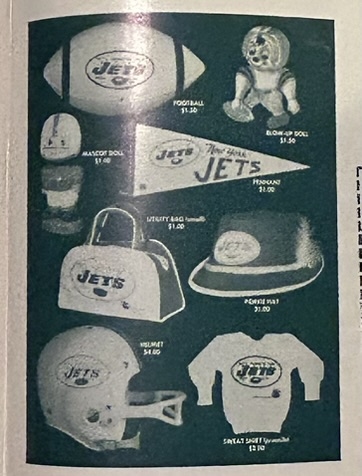 1965 NEW YORK JETS vs BOSTON PATRIOTS PROGRAM - NAMATH's ROOKIE YEAR
