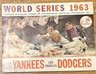 1963 WORLD SERIES PROGRAM - YANKEES vs DODGERS