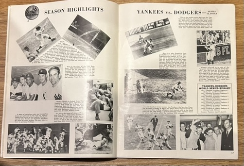 1963 WORLD SERIES PROGRAM - YANKEES vs DODGERS