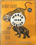 1945 WORLD SERIES PROGRAM - TIGERS vs CUBS