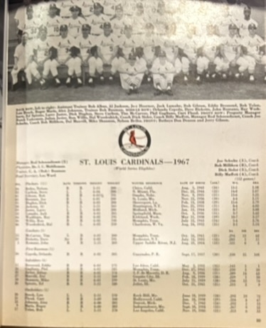 1967 WORLD SERIES PROGRAM - RED SOX vs CARDINALS