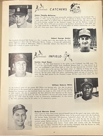 1964 WORLD SERIES PROGRAM - CARDINALS vs YANKEES- MANTLE HR's 2X