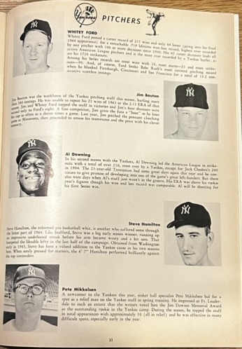1964 WORLD SERIES PROGRAM - CARDINALS vs YANKEES- MANTLE HR's 2X