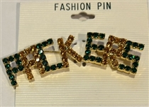 VINTAGE GREEN BAY PACKERS BROOCH- MINT ON CARD