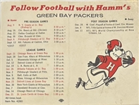 1969 GREEN BAY PACKERS SCHEDULE BOOKLET