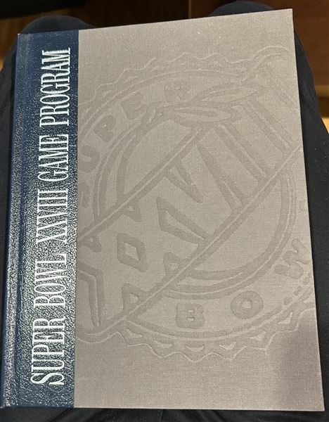 SUPER BOWL XXVII BOUND PROGRAM SIGNED BY JIMMY JOHNSON