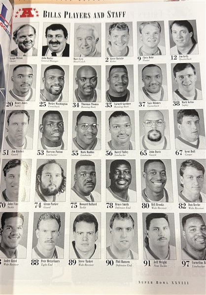 SUPER BOWL XXVII BOUND PROGRAM SIGNED BY JIMMY JOHNSON