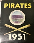 1951 PITTSBURGH PIRATES YEARBOOK