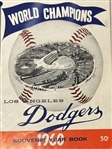 1960 LOS ANGELES DODGERS YEARBOOK