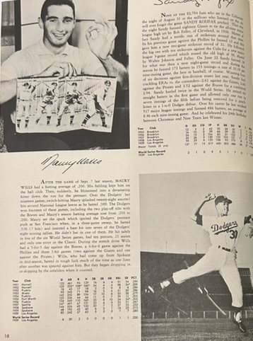 1960 LOS ANGELES DODGERS YEARBOOK