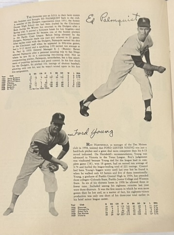 1960 LOS ANGELES DODGERS YEARBOOK