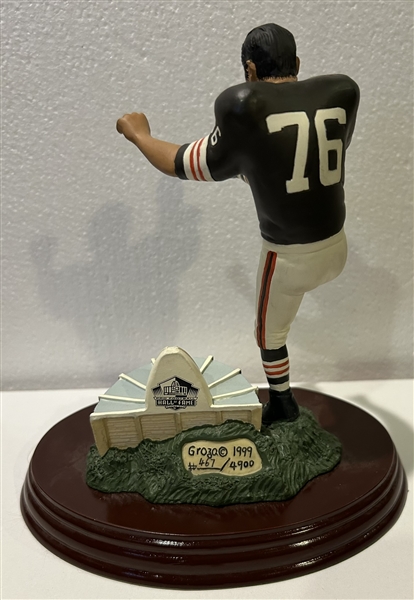 1999 LOU GROZA PRO FOOTBALL HALL OF FAME SIGNED STATUE