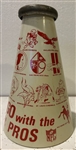 VINTAGE 60s NFL MEGAPHONE w/TEAM LOGOS