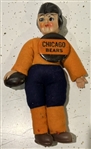 VINTAGE CHICAGO BEARS SOUVENIR" DOLL w/PIN