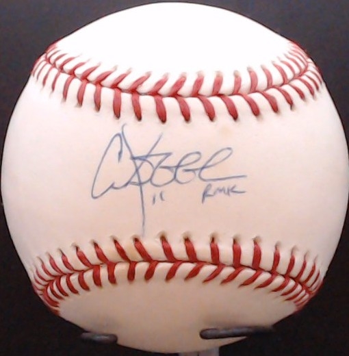 CHUCK KNOBLAUCH SIGNED BASEBALL W/CAS COA
