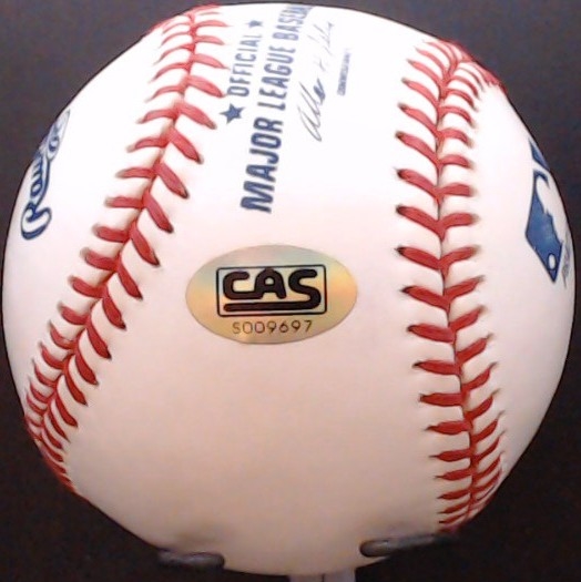 TODD ZEILE SIGNED BASEBALL W/CAS COA