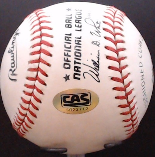 JERRY GROTE SIGNED BASEBALL W/CAS COA