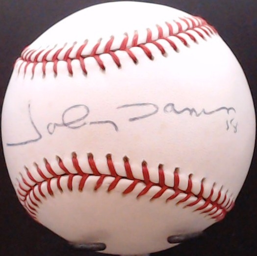JOHNNY DAMON SIGNED BASEBALL W/CAS COA