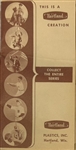 VINTAGE HARTLAND PLASTICS BROCHURE w/ALL 18 BASEBALL PLAYERS & FB