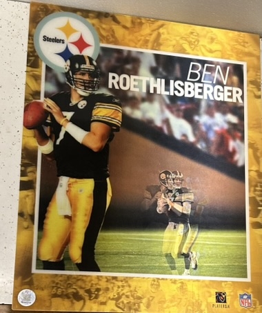 BEN ROETHLISBERGER PITTSBURGH STEELERS HOLOGRAM POSTER