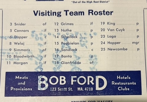 VINTAGE 40S MONTREAL ROYALS vs BUFFALO BISONS PROGRAM w/DUKE SNIDER