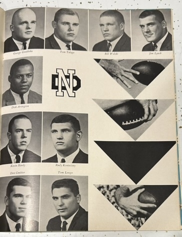 1965 NOTRE DAME vs ARMY FOTTBALL PROGRAM