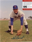 KEN BOSWELL SIGNED 8X10 W/ CAS COA   1969 METS