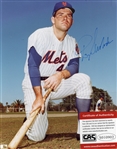 RON SWOBODA AUTOGRAPHED 8X10 W/CAS COA  1969 METS