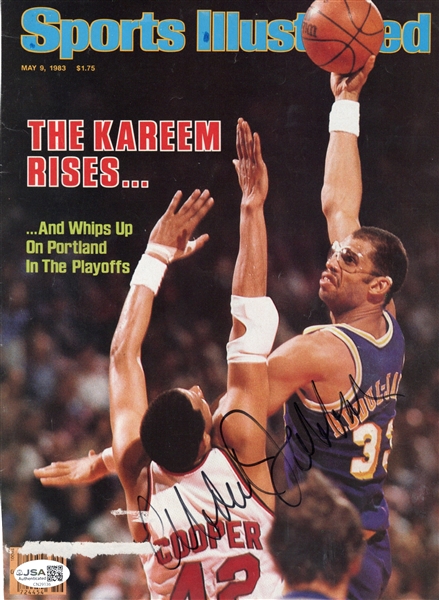 KAREEM ABDUL-JABBAR SIGNED S.I. COVER W/JSA COA