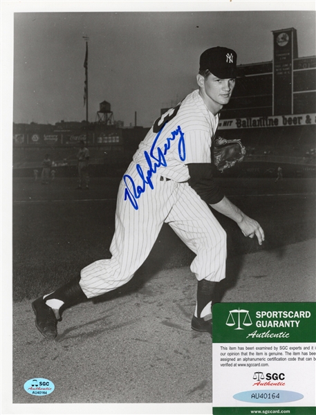 RALPH TERRY SIGNED PHOTO W/SGC COA