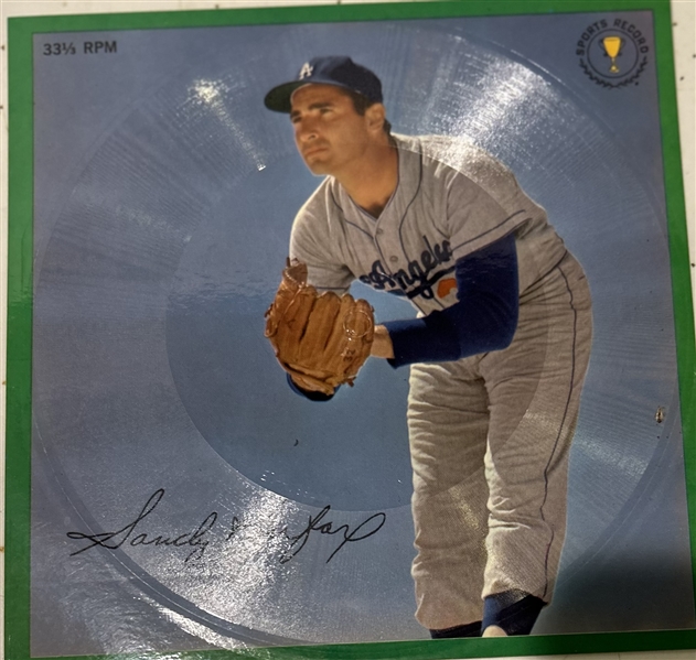 1963 SANDY KOUFAX L.A. DODGERS AURAVISION RECORD