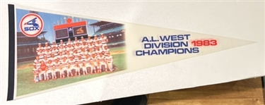 1983 CHICAGO WHITE SOX "A.L. WEST CHAMPIONS" PENNANT