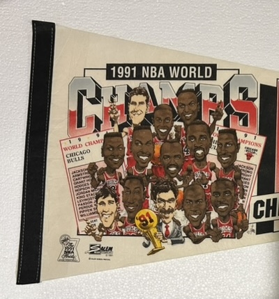 1991 CHICAGO BULLS WORLD CHAMPS w/PLAYER IMAGES