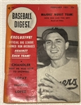 1951 "BASEBALL DIGEST" w/GIL HODGES COVER